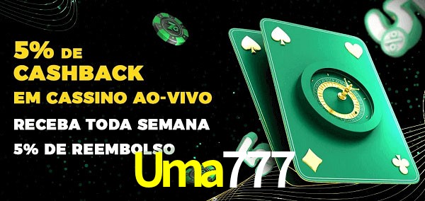 Promoções do cassino ao Vivo Uma777